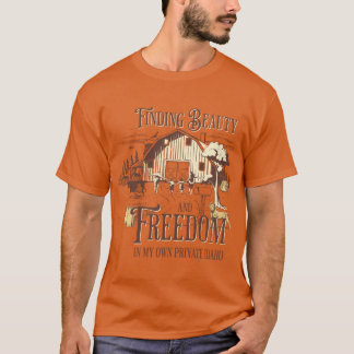 Schönheit und Freiheit in meinem eigenen privaten  T-Shirt