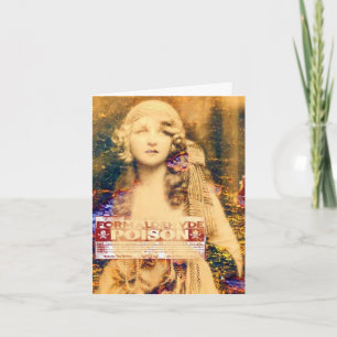 Schönheit und Gift, Halloween Karte