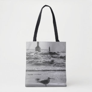 Schönheit und Kraft Graustufen Tasche