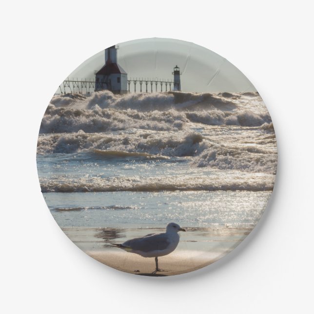 Schönheit und Kraft Pappteller (Vorderseite)