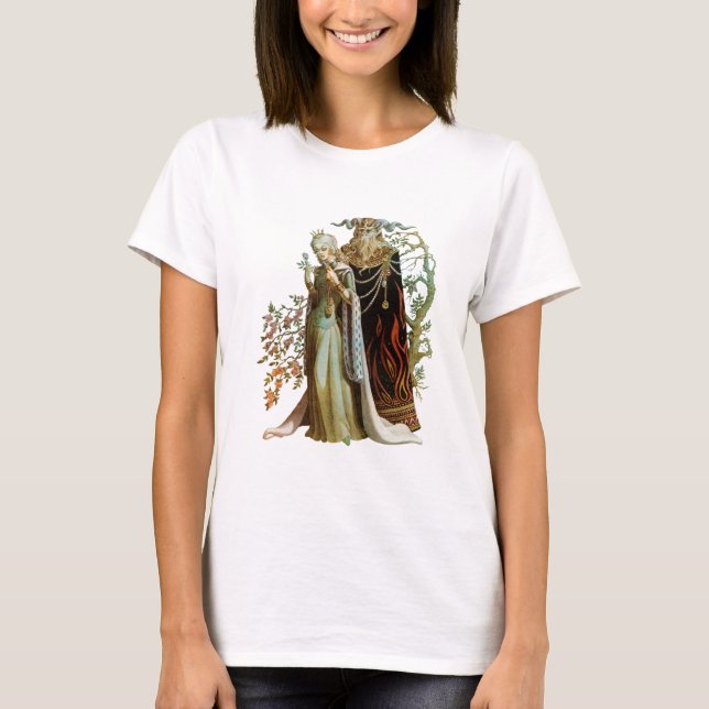Schönheit und T - Shirt der Bestie Ladys (Vorderseite)