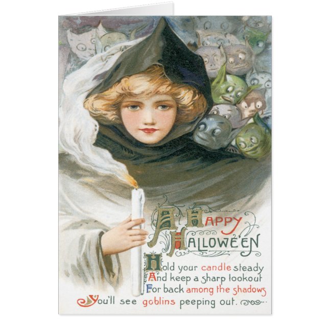 Schönheit und Vintage Goblinkarte (Vorne)