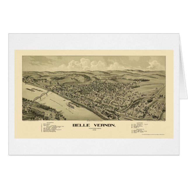 Schönheit Vernon, panoramische Karte PAs - 1902 (Vorderseite (Horizontal))