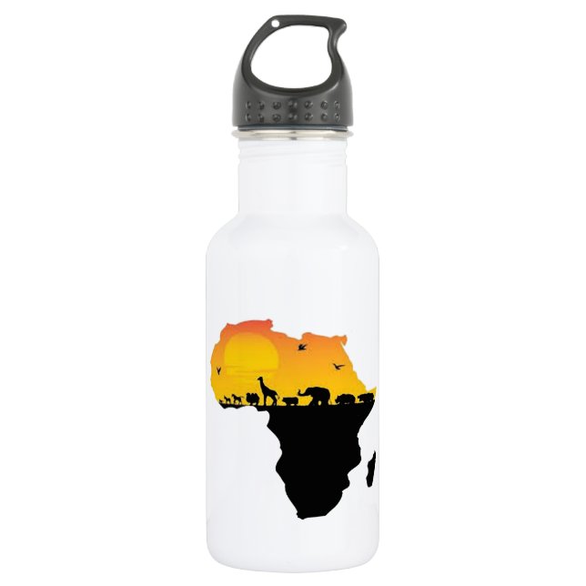 SCHÖNHEIT VON AFRIKA TRINKFLASCHE (Vorderseite)