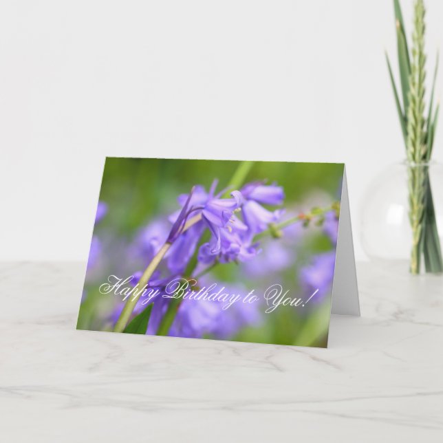 Schönheit von Bluebells Karte (Vorderseite)