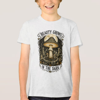 Schönheit wächst in der dunklen Vintage-Pilz Tri-Blend Shirt
