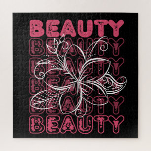 Schönheits-Blumen-Linienkunst-Typografie