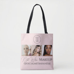 Schönheits-Business-Branding-Rosa-Logo-Foto Tasche