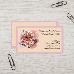 Schönheits-Make-up-Palette Personalisiert Visitenkarte