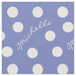 Schönheits-Michelle-Name-und -farbpolka-Punkt Stoff