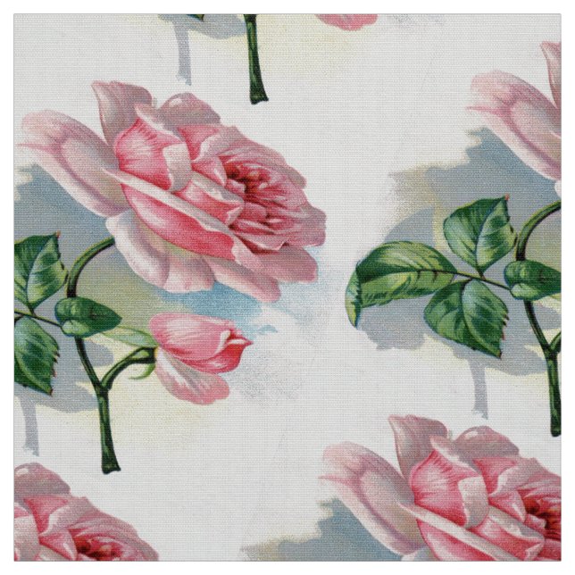 Schönheits-Rosen-Rosa auf grauem Stoff (Muster)