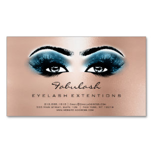 Schönheits-Salon-blaue Magnetische Visitenkarte
