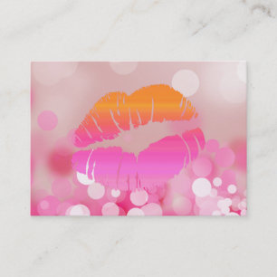 Schönheits-Salon-Geschenk-Karten-Lippen-u. Rabattkarte