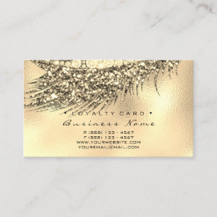 Schönheits-Salon-Lux-Peitschen-Gold der Treuekarte