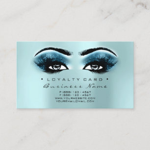Schönheits-Salon-Peitschen-Aqua-Tiffany-Blau der Treuekarte