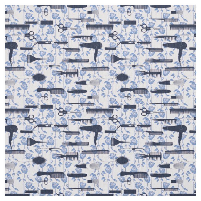 Schönheits-Sorgfalt-blaues Rosen-Muster Stoff (Muster)