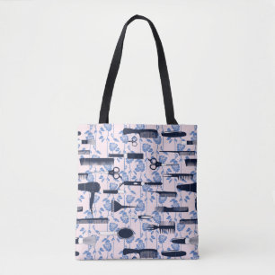 Schönheits-Sorgfalt-blaues Rosen-Muster Tasche