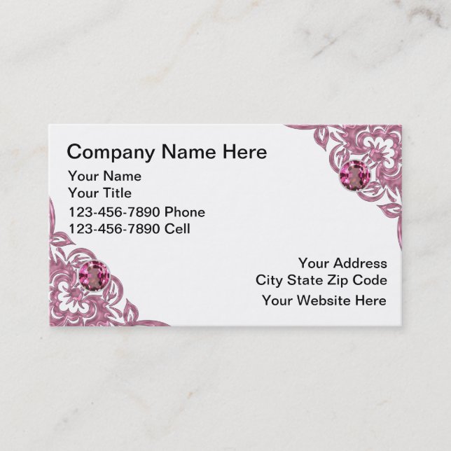 Schönheits-Visitenkarten Visitenkarte (Vorderseite)