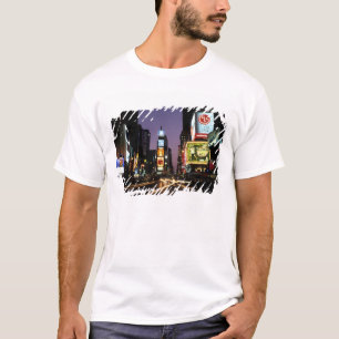 Schönheitsfarbe und Energie der berühmten Times T-Shirt