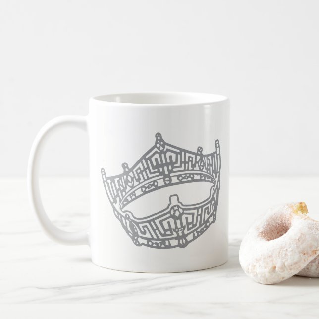 Schönheitskönigin Krone Kaffeetasse (Mit Donut)