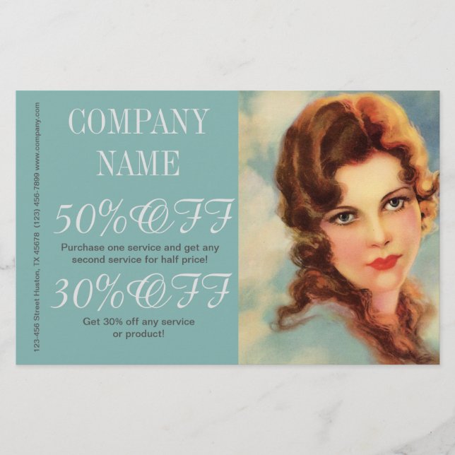 Schönheitssalon für Großgatsby Flyer (Vorne)