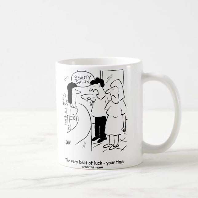 Schönheitssalon - Ihre Zeit beginnt... jetzt! Kaffeetasse (Rechts)
