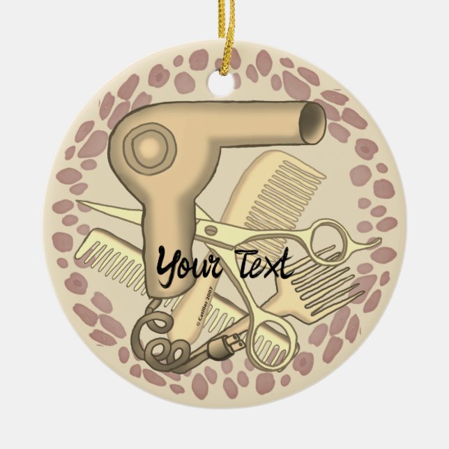 Schönheitssalon Keramik Ornament (Vorne)