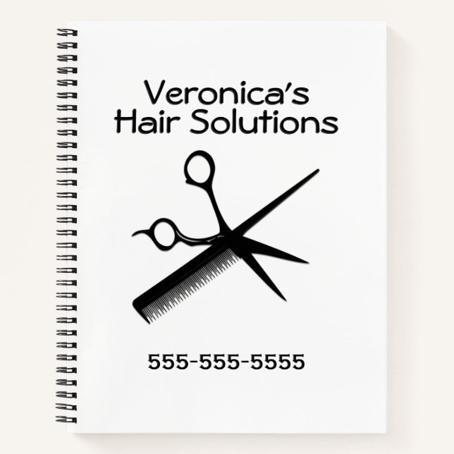 Schönheitssalon Notizbuch (Vorderseite)
