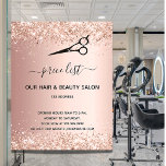 Schönheitssalon Rose Goldmedaille Glitzer preiswer Flyer<br><div class="desc">Ein goldener Hintergrund der Rose, mit Glitzer, Glitzern und einer schwarzen Schere. Auf der Vorderseite: Der Text: Preisliste. Personalisieren Sie Ihren Namen und Ihre Adresse und fügen Sie diese hinzu. Zurück: Ihr Text, Preise Um die Swashes behalten, löschen Sie nur den Beispieltext, verließ die Leerzeichen oder Emoji's vor und nach...</div>