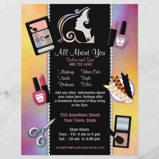 Schönheitssalon - Schönheitssalon und Wellness-Cen Flyer (Vorne)