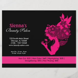 Schönheitssalon (tiefrosa) flyer
