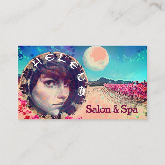 Schönheitssalon Wellness-Center Friseur Visitenkarte (Vorderseite)