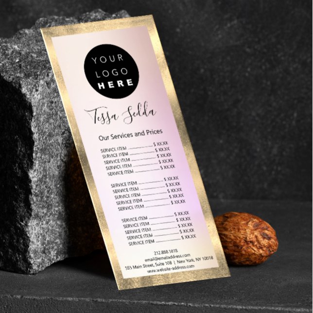 Schönheitsstudio Ombr Werbekarte (Von Creator hochgeladen)