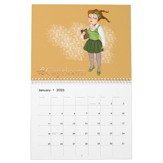 Schönheitssymptome mit Symbolcharakter Kalender (Jan 2026)