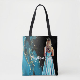 Schönheitswettbewerb-Tasche Blau & Gold Glitzer Sc Tasche