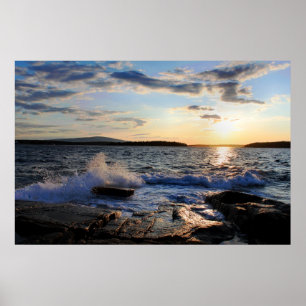 'Schoodic Sunset' Poster