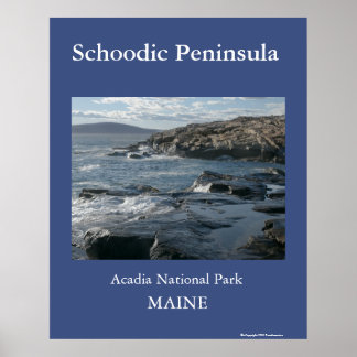 Schoodische Halbinsel Poster