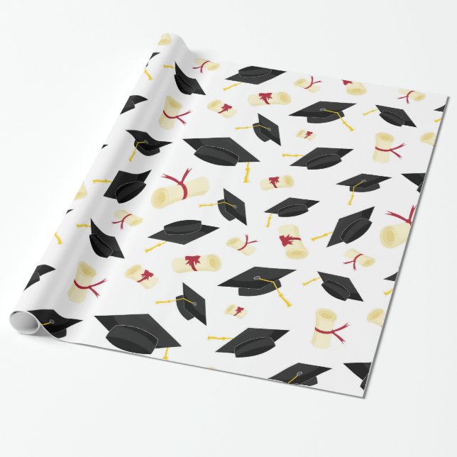 School Abschluss Herzlichen Glückwunsch Geschenkpapier (Ungerollt)