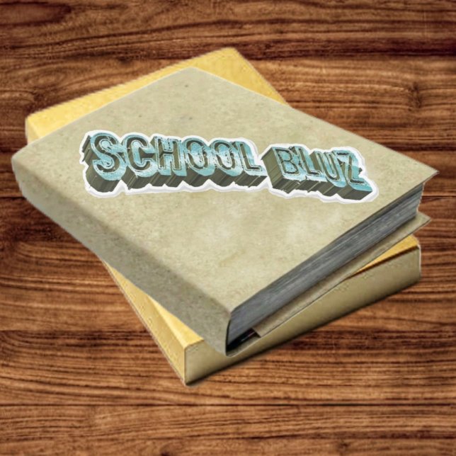 School Bluz-3D Aufkleber (This School Bluz-3D Vinyl Sticker, really stands out!)