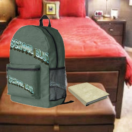 School Bluz-3D Bedruckter Rucksack