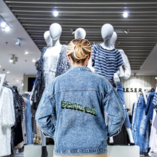 School Bluz-3D Jeansjacke (IT'S okay to have the blues, especially when wearing this denim jacket!)