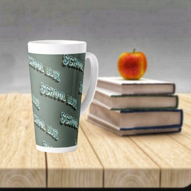 School Bluz-3D Milchtasse (Enjoy drinking your latte as you get through the school year!)