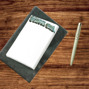 School Bluz-3D Post-it Klebezettel