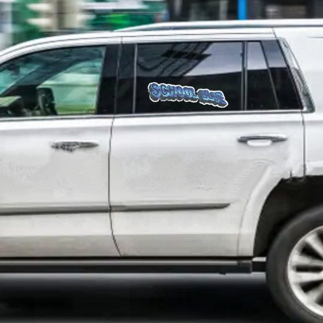 School Bluz-3DII Aufkleber (This School Bluz-3DII Vinyl Sticker, signifies, the busy year ahead!)