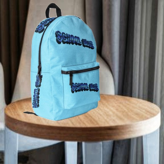 School Bluz-3DII Bedruckter Rucksack (A printed backpack to express your views on school!)