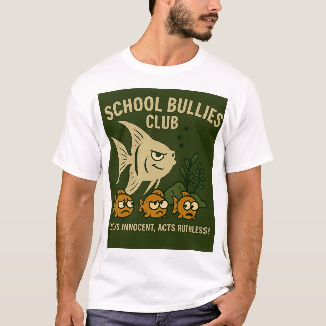 School Bullies Club | Funny Aquarium T-Shirt (Vorderseite)