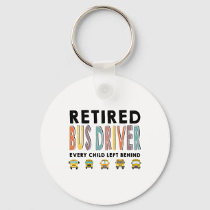 School Bus Driver Child Left Behind Retirement Gif Schlüsselanhänger
