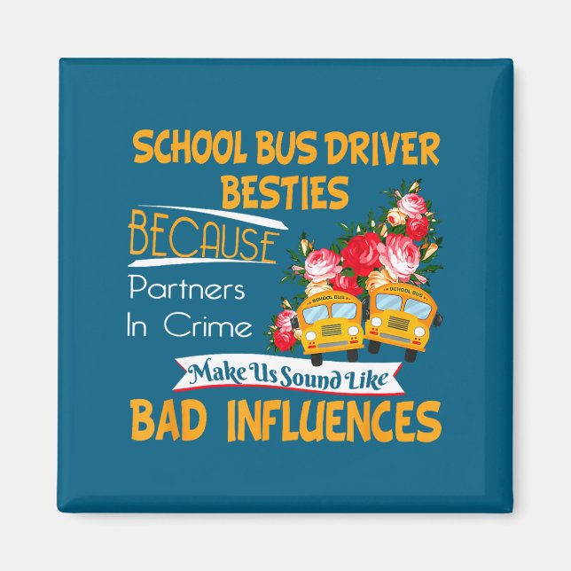 School Bus Driver Ies  Magnet (Vorne)