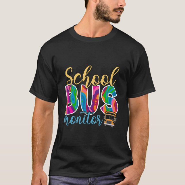 School Bus Monitor T-Shirt (Vorderseite)