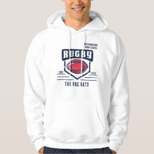 School Club Team League Name Year Rugby Hoodie